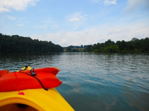 Kayak lake view